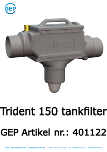 401122 Trident 150 tankfilter regenwaterfilter